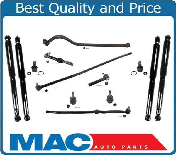 02/07/94-97 Ram 1500 4x4 Steering Track Bar Tie Rod Ends, Ball Joints, Drag 13pc