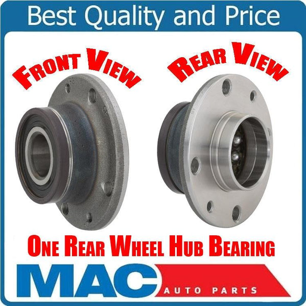 (1) 100% New Wheel Bearing and Hub Assembly Rear 512480 fits 12-16 Fiat 500 Rear