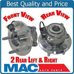 (2) REAR Wheel Bearing Hub Assembly 590470 W ABS Sensor Fits 10-16 Equinox