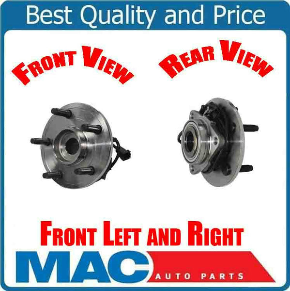 02-05 Ram Pick up 1500 5 Stud 4x4 4 Wheel ABS (2) PAIR Front Hub Wheel Bearings