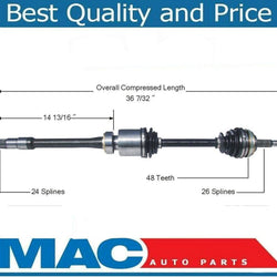 CV Axle Shaft-New TO-8140 fits 96-00 Toyota RAV4 Front Wheel Drive With Manual