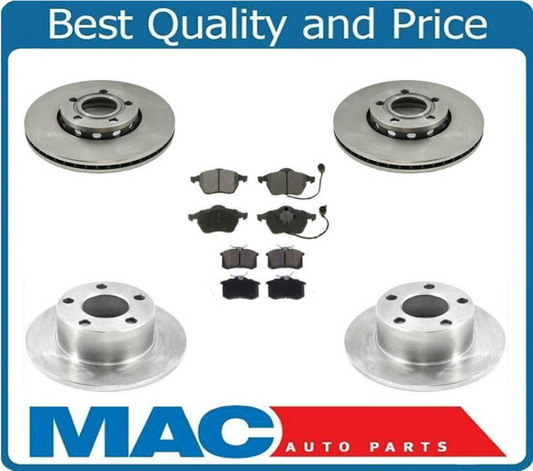 00-05 Passat 1.8L Base 288MM Front Rotors With Rear Rotors & Ceramic Pads