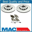 02-05 Audi A4 1.8 Base Front Wheel Drive Front 288mm Brake Rotors & Ceramic Pads