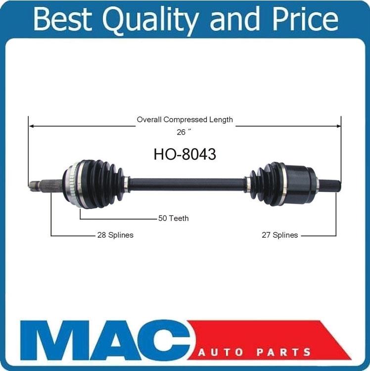Brand New Front Passenger Side Axle for Acura CL TL & Honda Accord 1998-2003