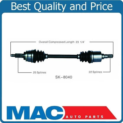 88-94 Swift DOHC Manual Trans Driver Side CV Drive Axle Shaft Constant Velocity