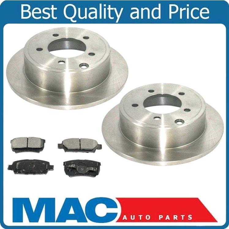 Rear Disc Brake Rotors with Ceramic Brake Pads for Dodge Caliper 2007-2012