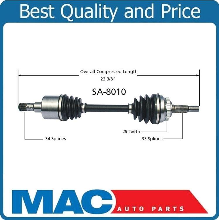 Front Driver Side Axle Shaft W/ Inner & Outer Joint Saab 9-3 99-02 & 900 94-98