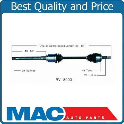 06-10 Land Rover LR3, LR4 Rand Rover Front P/S 100% New CV Drive Axle Shaft 8003