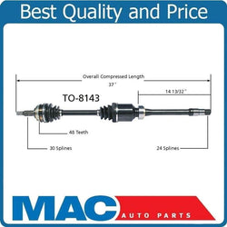 CV Axle Shaft Front P/S SurTrack TO-8143 For 97-01 Camry V6 Manual Transmission