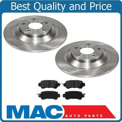 REAR Brake Disc Rotor Rotors Ceramic Brake Pads Set for Mazda CX5 CX-5 16-18