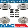 Front & Rear Brake Rotors & Ceramic Brake Pads fits for Subaru Impreza 04-09