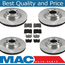 For 2007-2015 Audi Q7 Front & Rear Brake Rotors & Ceramic Brake Disc Pads