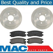 Rear Brake Pads & Rotors For Buick Allure LaCrosse & Chevy Impala Monte Carlo