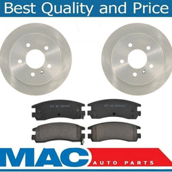 Rear Brake Pads & Rotors For Buick Allure LaCrosse & Chevy Impala Monte Carlo