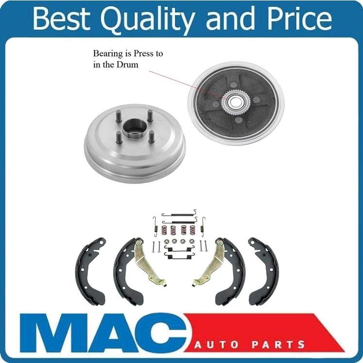 Aveo With ABS To Vin # 426446 (2) Drum With Rr Bearings Brake Shoes + Combi Kit