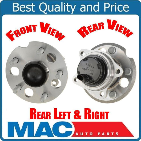 (2) PAIR REAR WHEEL BEARING AND HUB ASSEMBLY For 2004 - 2010 TOYOTA SIENNA