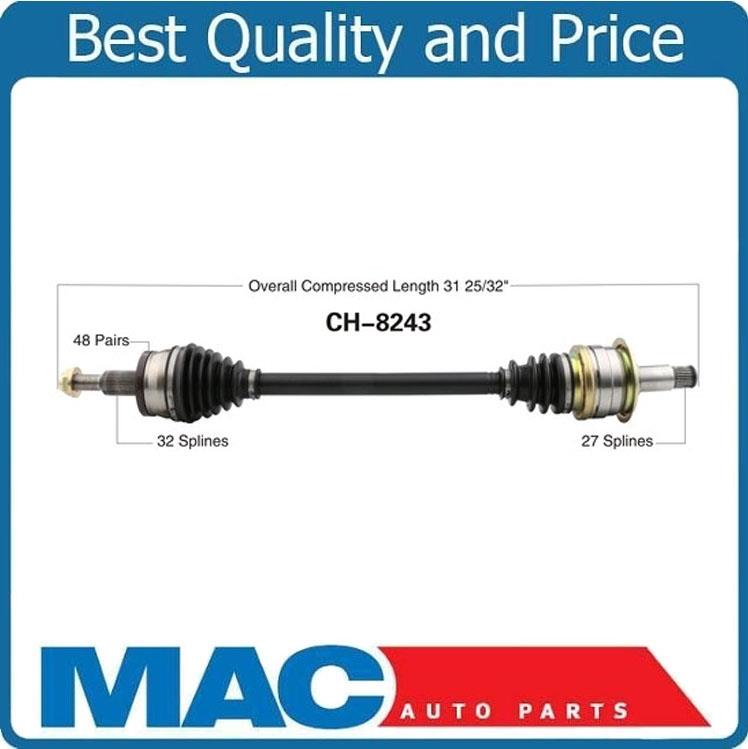 CV DRIVE AXLE SHAFTS REAR DRIVER SIDE FOR 11-14 CHRY 300 CHARGER 3.6L
