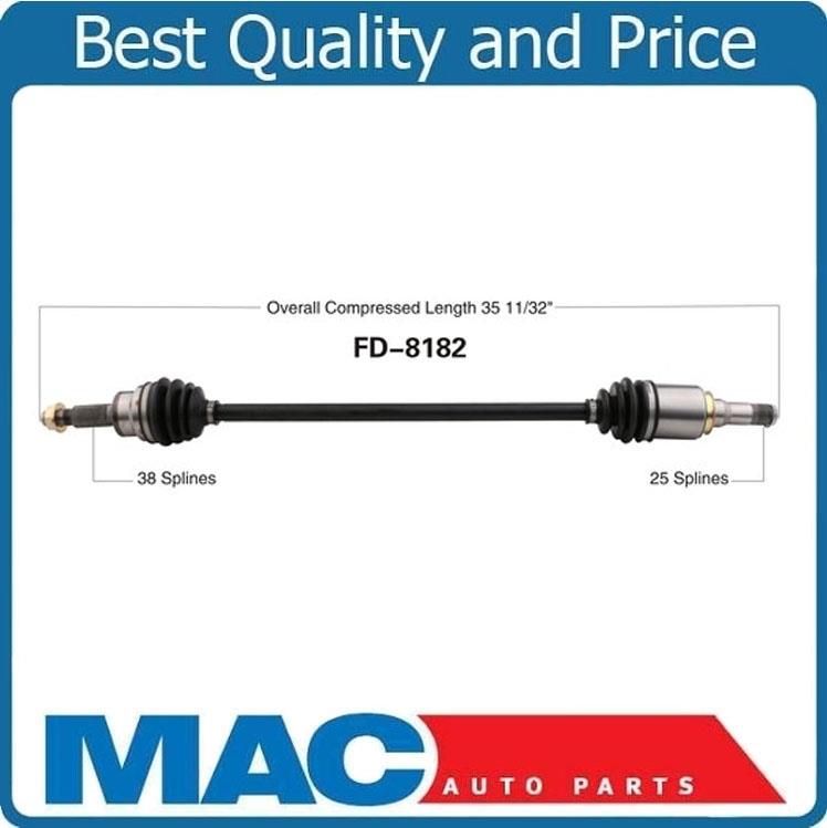 100% NEW CV DRIVE AXLE SHAFT REAR PASS SIDE FOR 09-16 Taurus AWD 10-13 MKT AWD