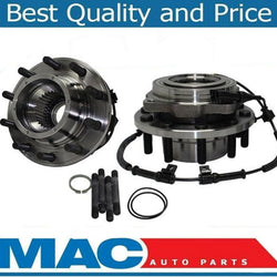 for 05-10 F450 F550 4x4 (2) Dual Rear Wheel Front Wheel and Bearing Hub Assembly