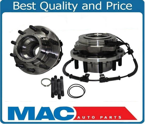 for 05-10 F450 F550 4x4 (2) Dual Rear Wheel Front Wheel and Bearing Hub Assembly