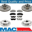 Rotors & Ceramic Pads for Rear Wheel Drive Only Ford Sport Trac 03-05