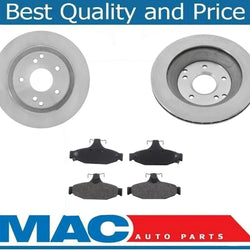 (2) Rear Brake Rotors With Dash4 Ceramic Brake Pads for a 1988-1995 Corvette