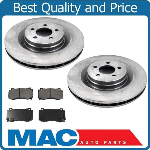 Fits 2006-2014 300 SRT8 6.1L 14.17 Inch Front Brake Rotors & Ceramic Pads