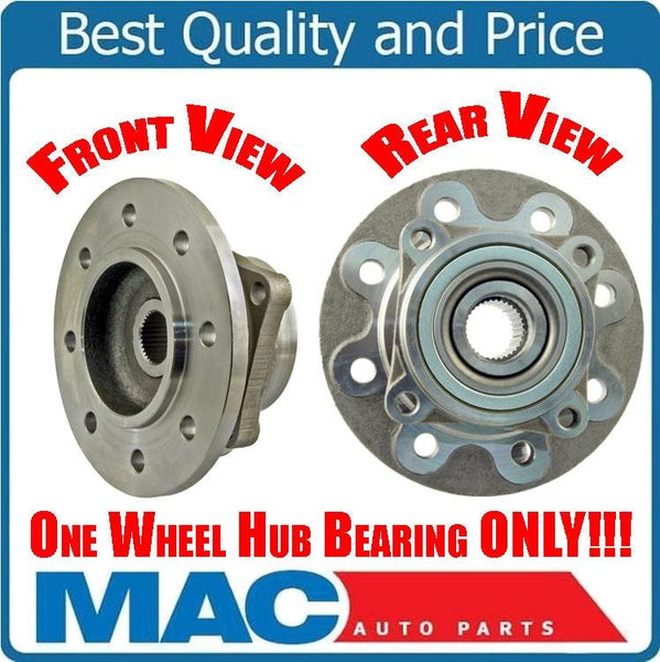 (1) Front Hub & Wheel Bearing Fits For 94-99 Ram 2500 4Bolt Flange Rear ABS Only