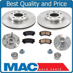 Ft Disc Brake Rotor Brake Disc Pads W/ Hub & Bearing Kits For 03-05 Mazda 6