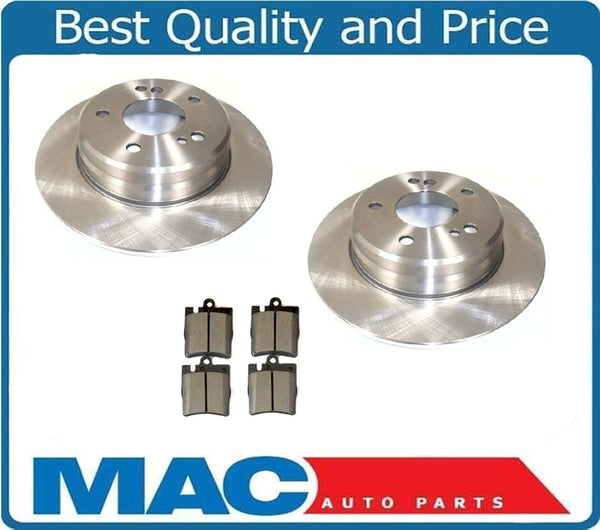 Rear Brake Rotors & Brake Pads Fits 01- 05 MERCEDES C240 Sedan Rear Wheel Drive