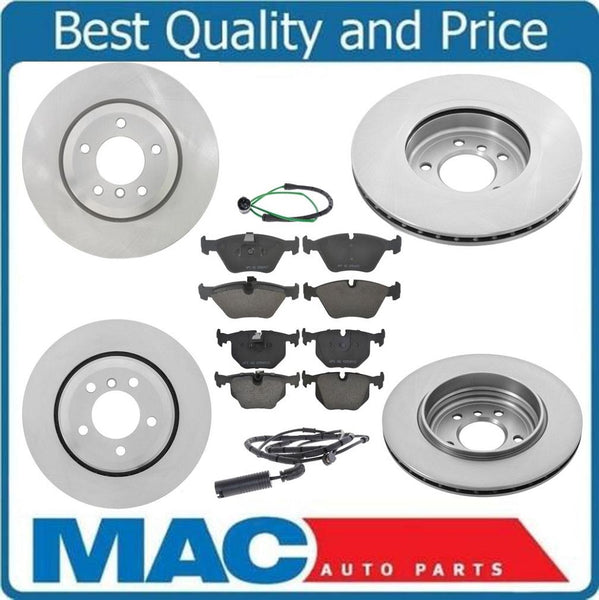 Fits 2001-2005 BMW 330Xi Front & Rear Rotors & Ceramic Pads W Wear Sensors