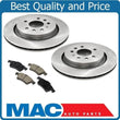 03-05 Saab 9-3 9 3 Aero Arc Rear Vented Disc Brake Rotors & Ceramic Brake Pads