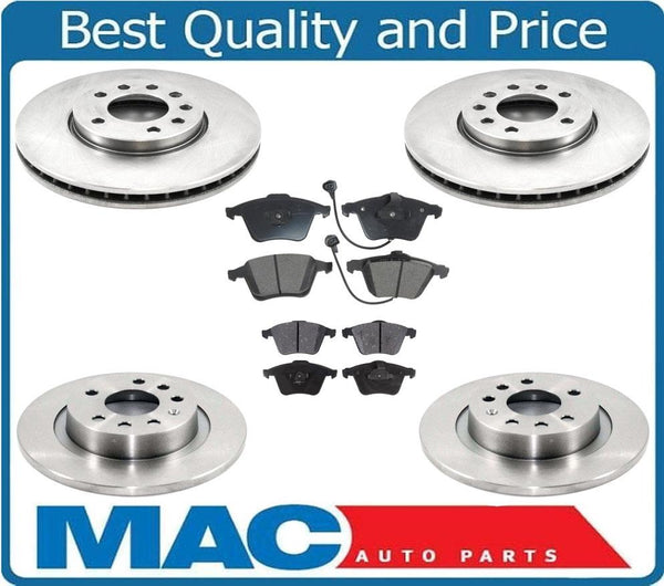 Fits For 2010-2011 9-3x SAAB Front & Rear Disc Brake Rotors W Ceramic Pads 6Pc