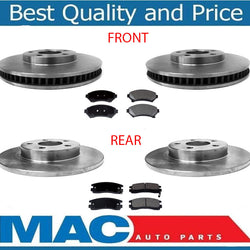 Rotores delanteros y traseros y pastillas de CERÁMICA para Cadillac Sevilla 2003-2004