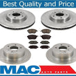 Fits06 Nissan Altima SER 3.5L Front & Rear Brake Rotors & Ceramic Pads 6pc