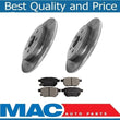 (2) Rear Disc Brake Rotor & Ceramic Brake Pads Fits 09-10 Vibe 09-13 Matrix