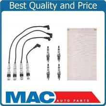 01-05 Jetta Beetle 2.0L Ignition Wires & Bosch Platinum Spark Plug + Air Filter