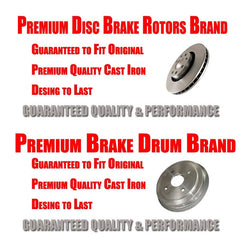 Brake Rotors Ceramic Brake Pads Parking Shoes Spring Kit for Hummer H2 03-09