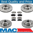 Front & Rear Brake Rotors & Ceramic Pads For Subaru Legacy GT 2.5L 2005-2009