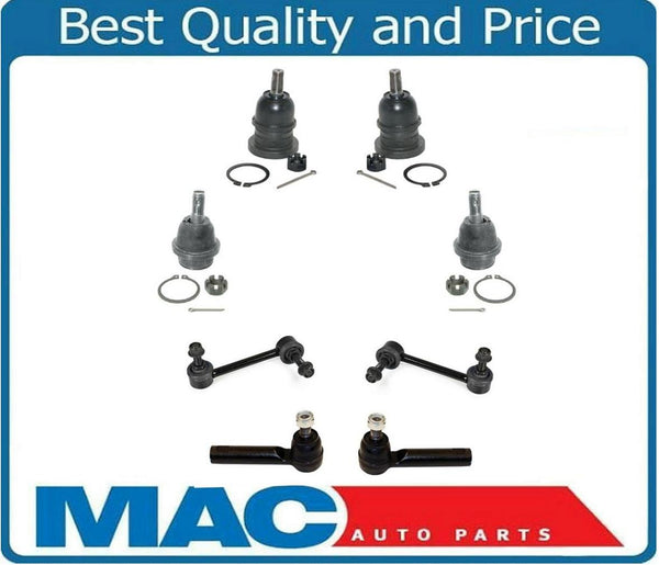 (4) Ball Joints Outer Tie Rods & Links For Toyota Tacoma 4x4 & Pre Runner 05-13