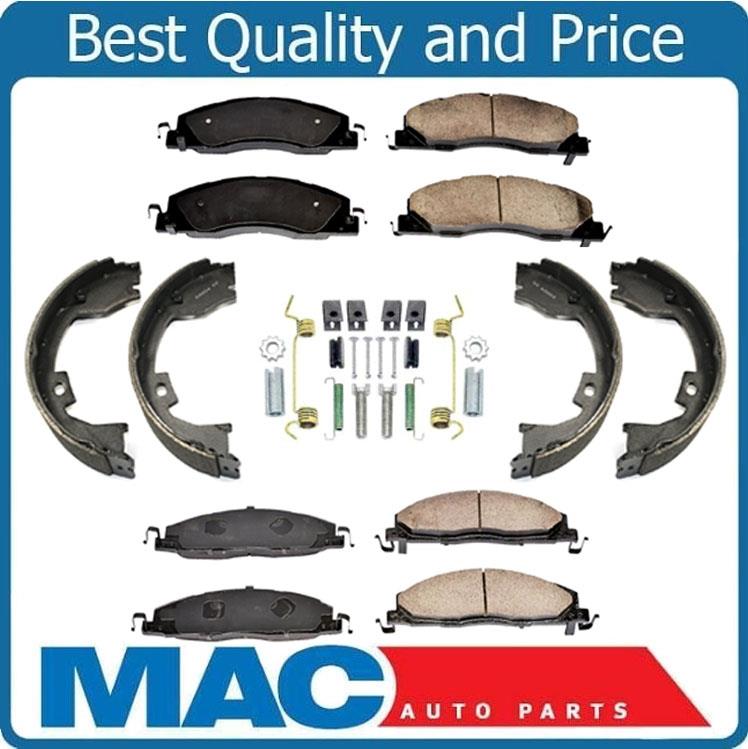 Parking Shoes Brake Pads for 09-17 Dodge Ram Pick Up 2500 Frt & Rear