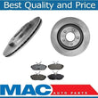 (2) Rear Disc Brake Rotor &Ceramic Brake Pads for Ford Mustang 2005-2011