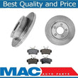 (2) Rear Brake Rotors & Ceramic Brake Pads for Ford Mustang 1994-2004