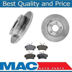 (2) Rear Brake Rotors & Ceramic Brake Pads for Ford Mustang 1994-2004