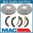 Rear Drums & Brake Shoes for 2011-2019 Ford Fiesta SE With Rear Drum Brakes