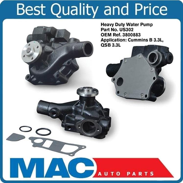 US302 H /Duty Water Pump REF# OE 3800883 Cummins B 3.3L QSB 3.3L