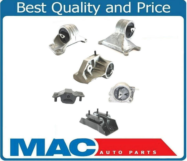 00-03 Durango 4.7L 4x4 6Pc Motor Mount Kit A5199 A5303 A3005 A3006 A2992 A2858