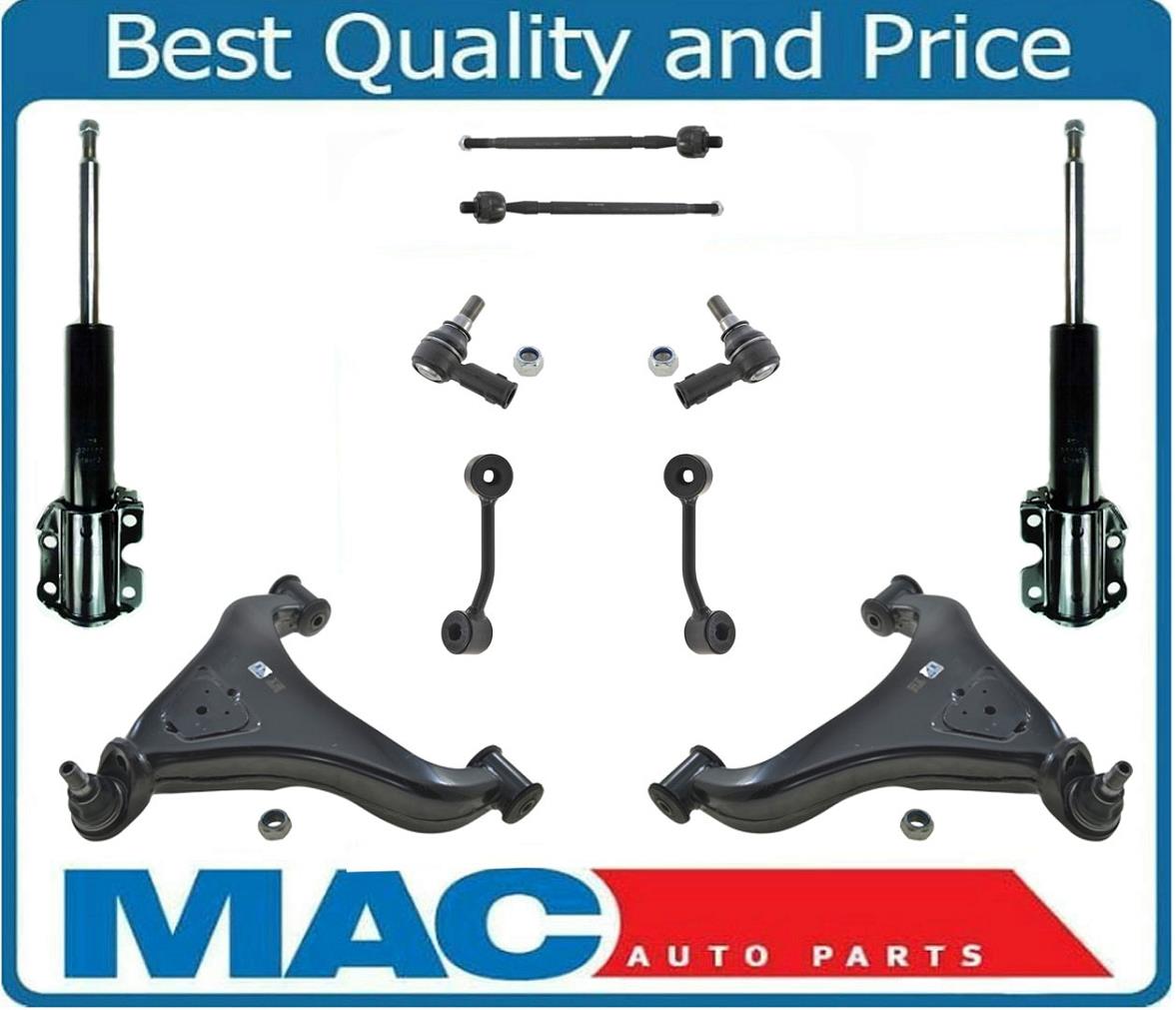 Shocks Control Arms Tie Rod Ball joint For 02-06 Sprinter 2500 3500 High Roof
