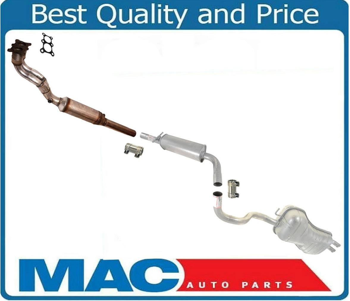Full Exhaust System With 6 bolt Flange Volkswagen Beetle 98-01 & Golf 99-01 2.0L