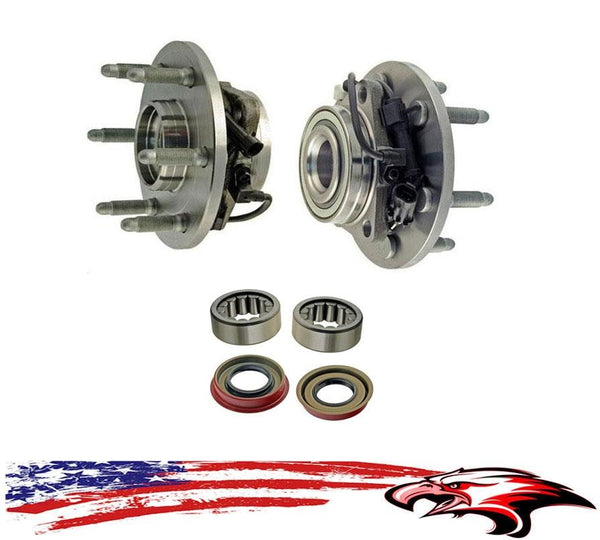 Cojinetes de buje delantero Cojinetes y sellos traseros GM 99-07 6 ​​Stud Silverado 1500 4X4 ABS
